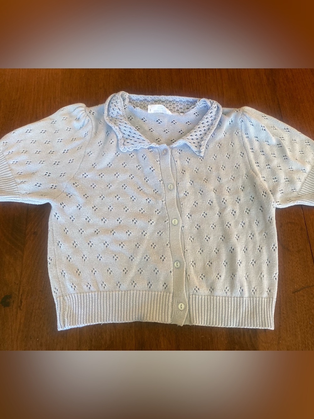 Double Zero light blue cardigan